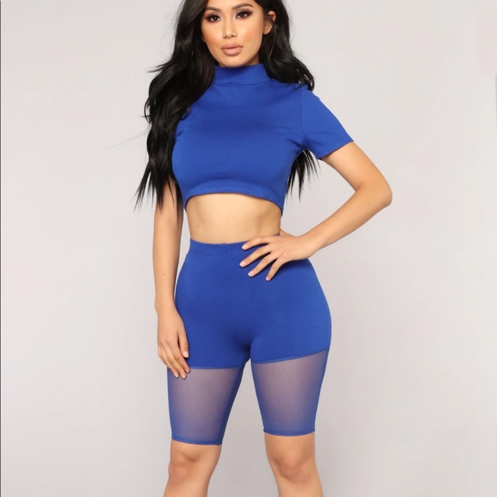 Maisie short set blue